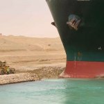 Ever Given at the Suez Canal