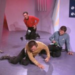 Star Trek Kirk Bones and Redshirt down 4