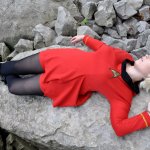 Star Trek dead redshirt female cosplayer