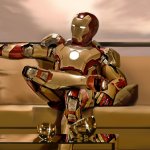 Iron Man sitting on sofa 2