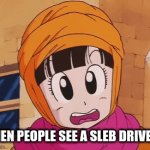 selebs drivs by | WHEN PEOPLE SEE A SLEB DRIVE BY | image tagged in gifs,dbz | made w/ Imgflip video-to-gif maker