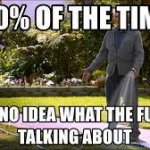 Old man with hose
