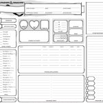 Dungeons And Dragons stat sheet