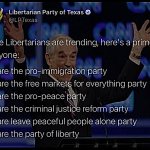 Libertarian Party of Texas sharpened meme