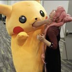 pikachu choking girl