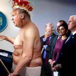 Emperor Trump has no clothes meme