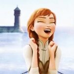 Anna frozen excited GIF Template
