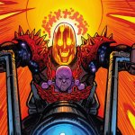 Cosmic Ghost Rider with baby Thanos