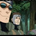 Yamato, Aoba and Guy Sensei holding in laughter