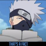 Kakashi that's a fact