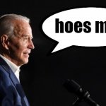 Joe Biden hoes mad textbox meme