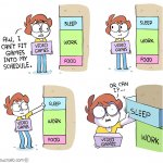 Aw, i can't fit Loss into my schedule meme