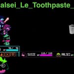 Ralsei_Le_Toothpaste_Boi Announcement Template meme