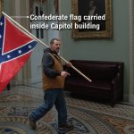 Maga riot symbols Confederate flag