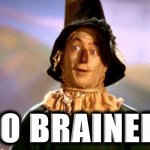 Wizard of Oz scarecrow no brainer