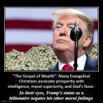 Trump Gospel of Wealth meme