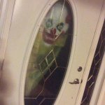 clown in window