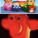 Higglytown heroes is W I E R D | IN THE WORLD | image tagged in wallace cursed land,higglytown heroes | made w/ Imgflip meme maker