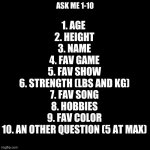 Ask Me 1-10 meme