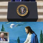 Biden invokes his supposed god meme