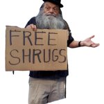 Free shrugs transparent