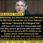 Joe Manchin filibuster meme