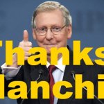 Mitch McConnell thanks Manchin