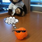 I Chezz | ... IDIOT | image tagged in i chezz | made w/ Imgflip meme maker