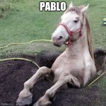 Juans cousin pablo | PABLO | image tagged in juans cousin pablo | made w/ Imgflip meme maker