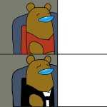 Tuxedo Winnie the Pooh Among Us meme