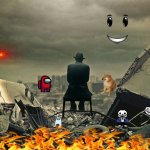 if the end of the world was a meme ps: find the trolface | image tagged in end of the world | made w/ Imgflip meme maker