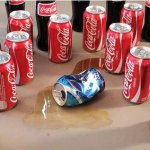 Coca Cola surrounding Pepsi meme