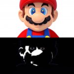 Lightside Mario VS Darkside Mario meme