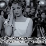 xd | ME WHEN I'M TRYING TO PLAY MUSIC BUT MY SISTER IS PLAYING HER FLUTE | image tagged in gifs,sad but true,cringe worthy,flute,sister,annoying people | made w/ Imgflip video-to-gif maker