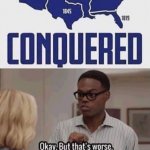 America Not stolen conquered meme