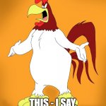 Foghorn Leghorn Mark 8 Golf | NO BASE MARK 8 VOLKSWAGEN GOLF FOR NORTH AMERICA? THIS - I SAY, THIS IS AN OUTRAGE! | image tagged in foghorn leghorn,vw golf,golf 8,bring the base mark 8 golf to north america | made w/ Imgflip meme maker