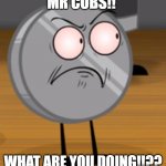 MR COBBS!!! | MR COBS!! WHAT ARE YOU DOING!!?? | image tagged in angry nickel | made w/ Imgflip meme maker