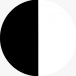 black and white circle