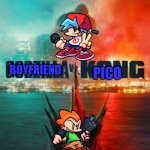 boyfriend vs pico | PICO; BOYFRIEND | image tagged in king kong vs godzilla,friday night funkin | made w/ Imgflip meme maker