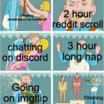 Bronze Medal | 2 hour reddit scroll; Finishing something on my homework; 3 hour long nap; chatting on discord; Going on imgflip; Finishing 1 question | image tagged in bronze medal | made w/ Imgflip meme maker