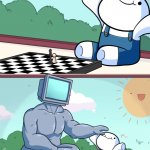 TheOdd1sout buff robot chess meme