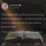 Joe Biden Bible tweet meme