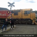 Train Photo Bomber