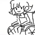 Lady in a wheelchair