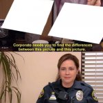 Police woman they're the same picture meme