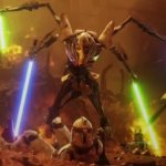 Grievous fighting a clone