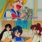 Sailor moon meme template