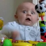 baby shocked GIF Template