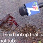 Lobster And I said hol up meme