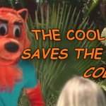 The cool cat saves the kid meme